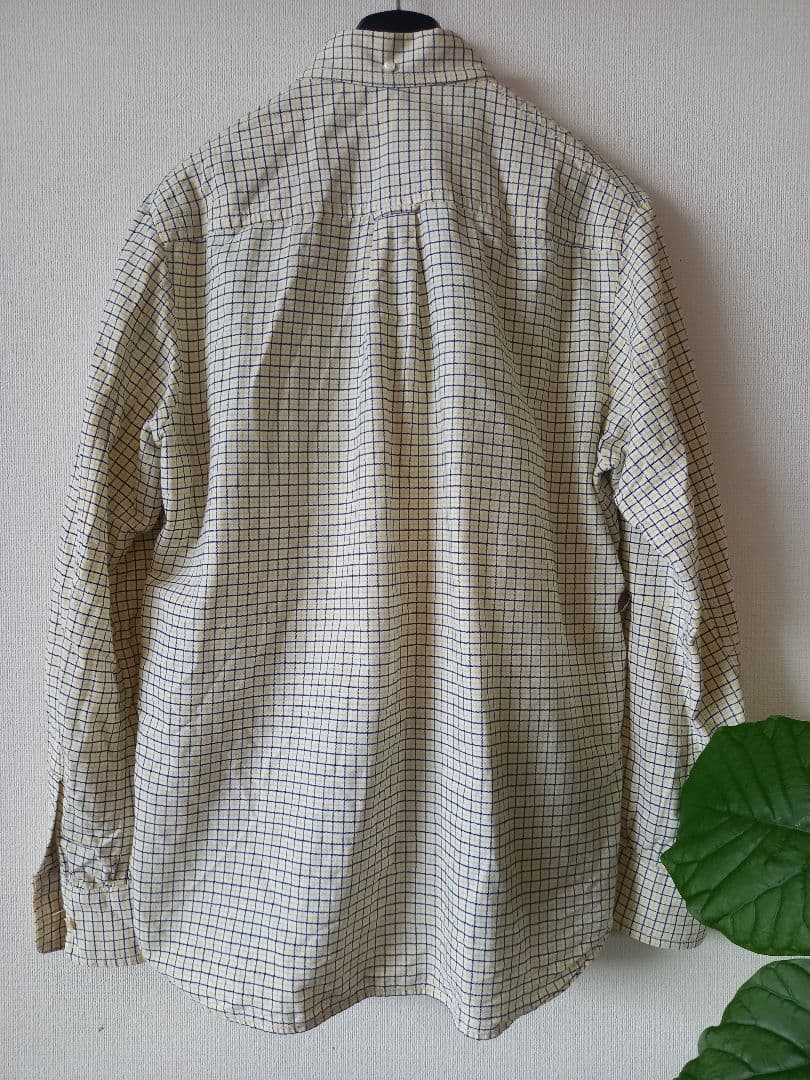 レアNUMBER (N)INEウィンドウペーンチェック☆ボタンダウン☆長袖シャツ