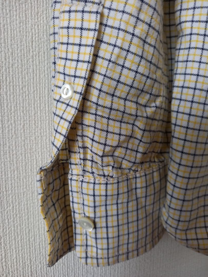 レアNUMBER (N)INEウィンドウペーンチェック☆ボタンダウン☆長袖シャツ