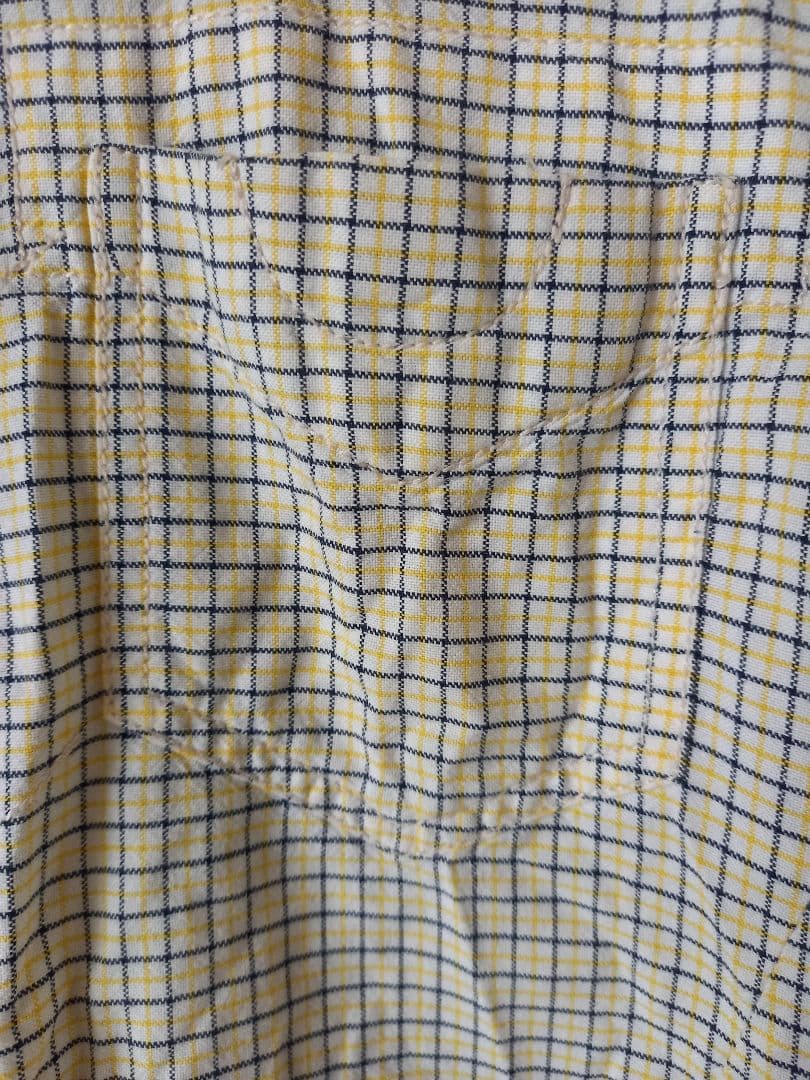 レアNUMBER (N)INEウィンドウペーンチェック☆ボタンダウン☆長袖シャツ