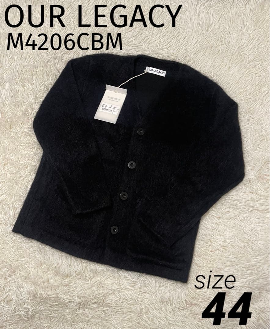 アワレガシー アワーレガシー モヘア カーディガン ブラック M4206CBM