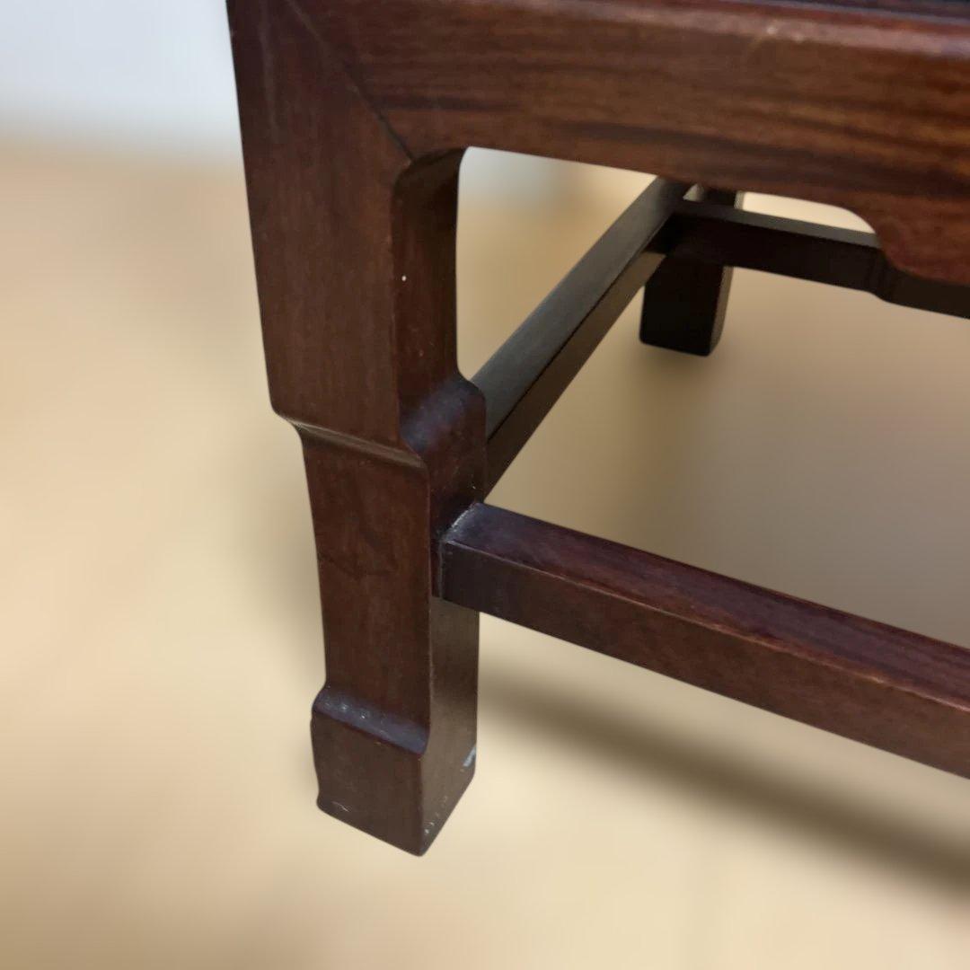 ②希少✨中国美術 唐木家具 アームチェア 椅子 無垢材 民藝 最高級