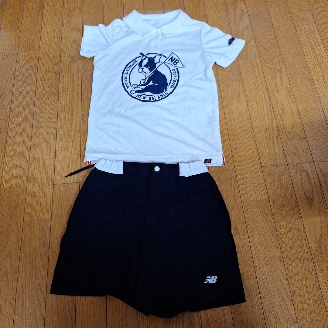 New Balance ポロシャツとショートパンツセットシャツ1 ショーツ0