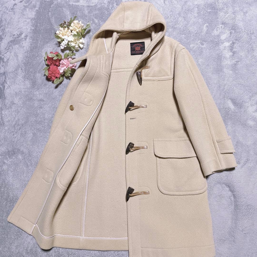 【未使用】オールドイングランド ダッフルコート ロング ヘリンボーン トグル