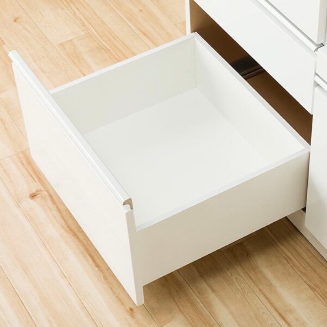 年末大幅値引！ ニトリ UV鏡面 食器棚 90 レジューム キッチンボード 高級