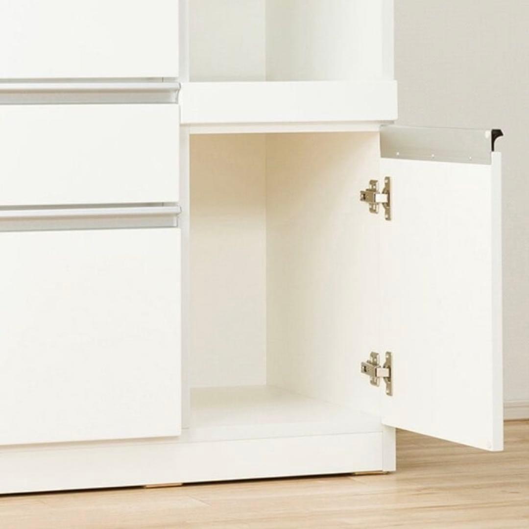 年末大幅値引！ ニトリ UV鏡面 食器棚 90 レジューム キッチンボード 高級