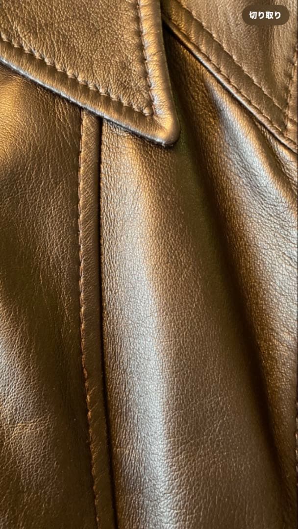 ＆ dolche&gabbanaDARKBROWNラムレザーブルゾンsize40