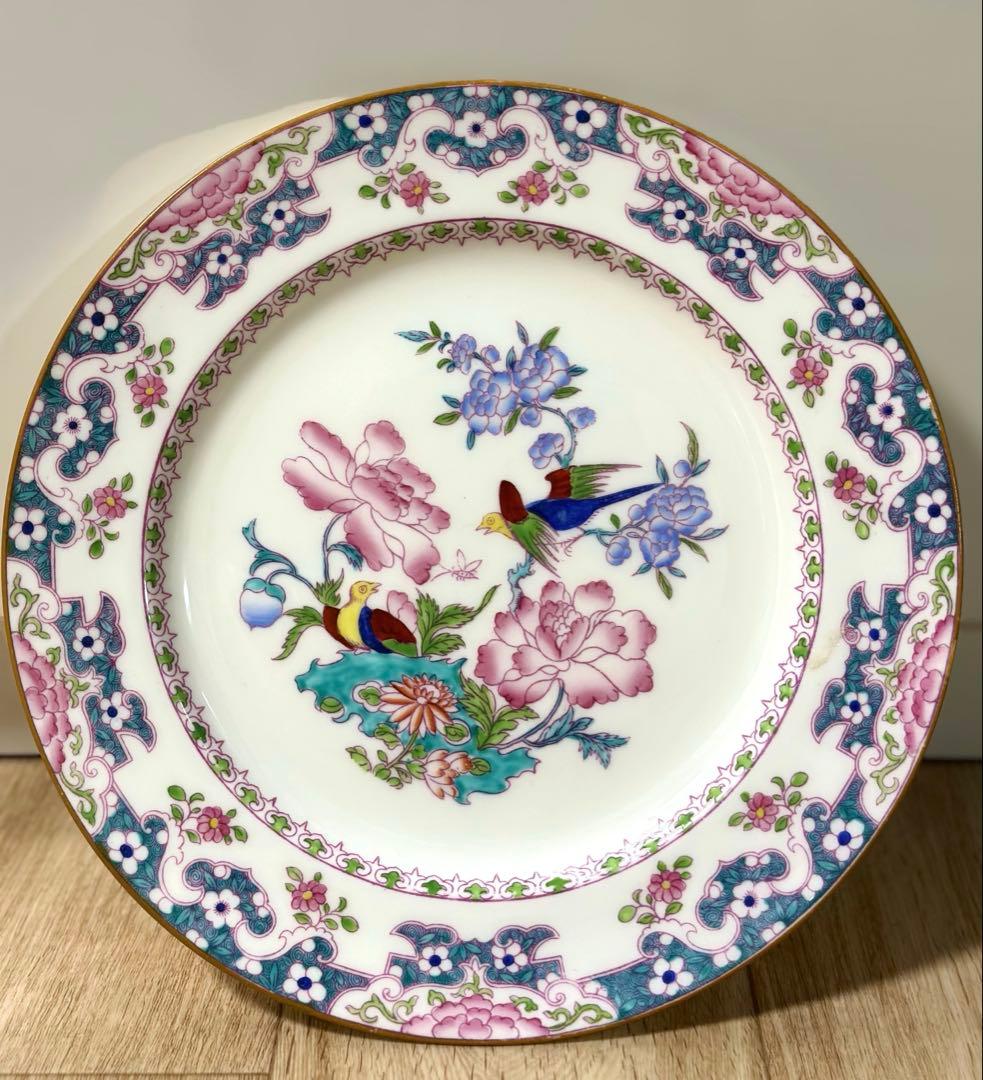 希少　W.Hプラマー　ミントン　チャイニーズツリー　鳥と花　アンティーク