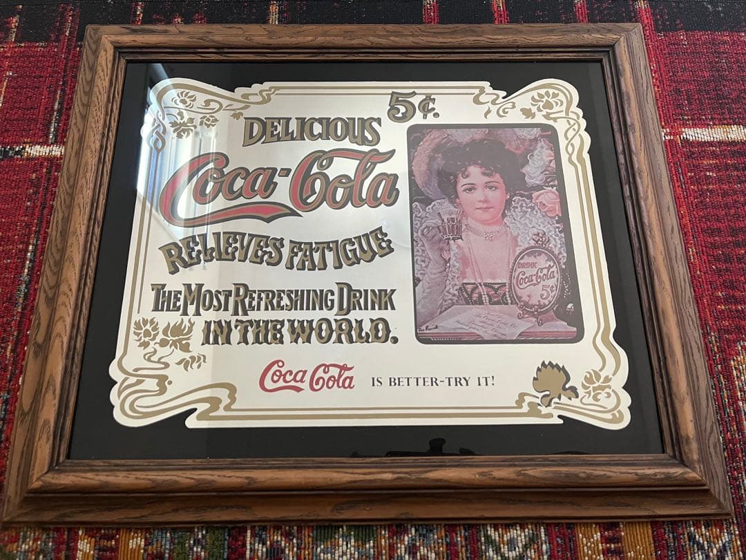 コカ・コーラ Coca-Cola パブミラー ヴィンテージ