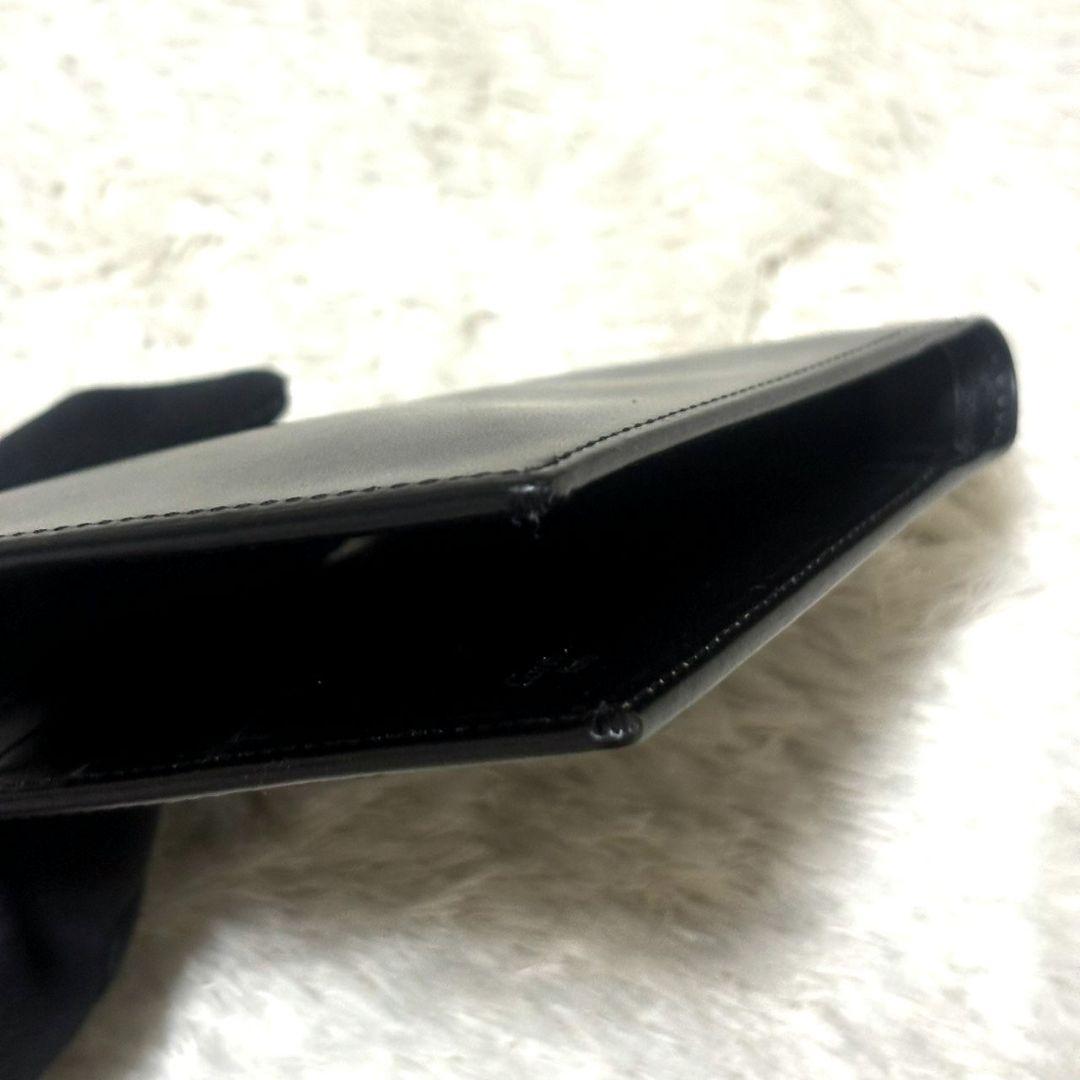 美品 Cartier カルティエ パシャ レザー コンパクト財布 ブラック 黒