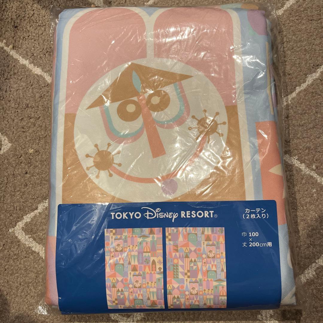 東京ディズニーリゾート カーテン 100×200cm イッツアスモールワールド