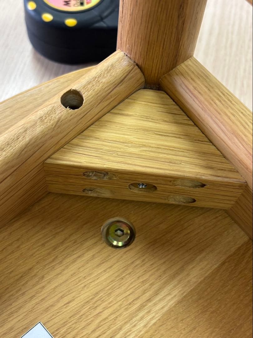 ☆MUJI 無印良品 ラウンドチェア 布材 オーク 椅子 イス