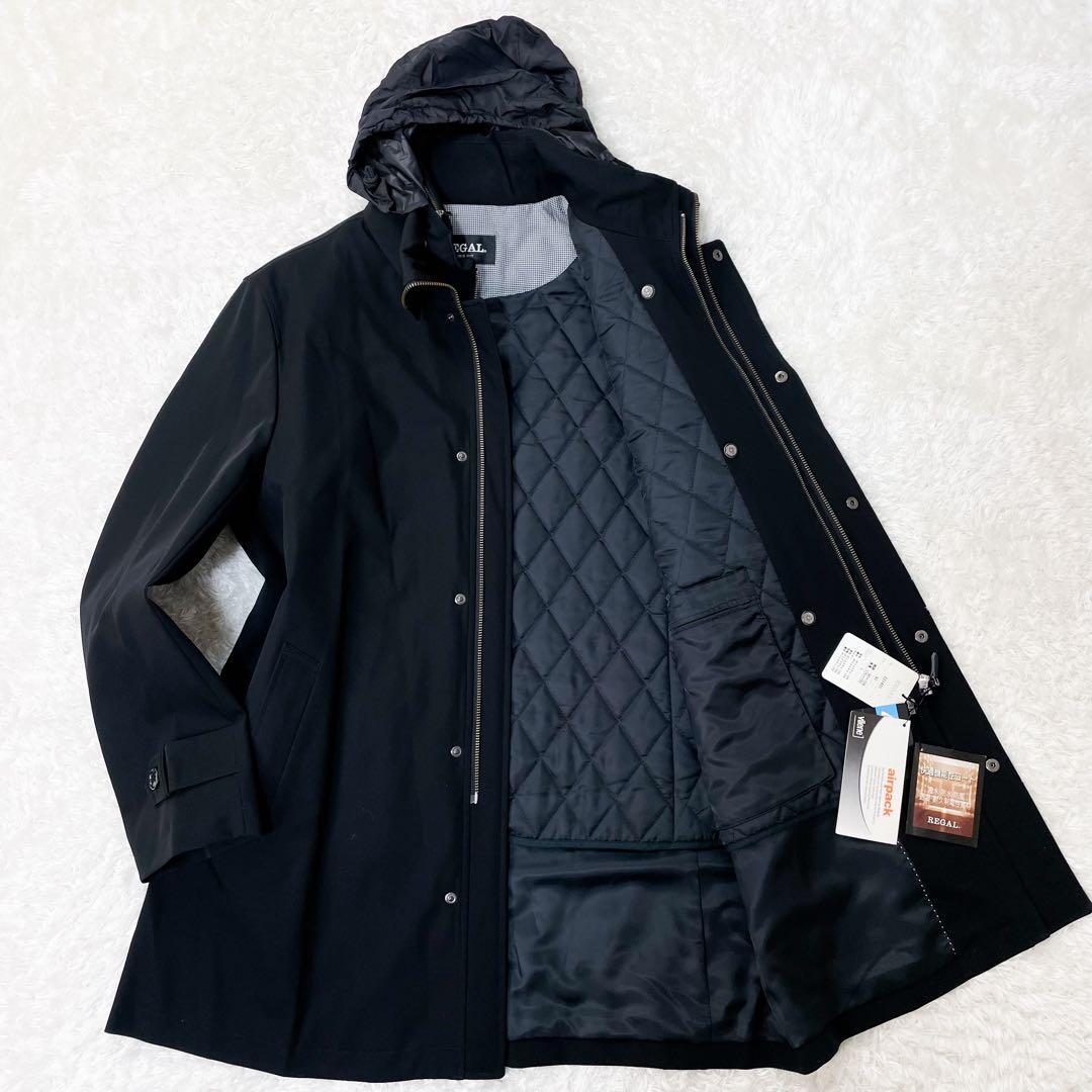 新品未使用 リーガル フードライナー付き 撥水加工 4way ステンカラーコート