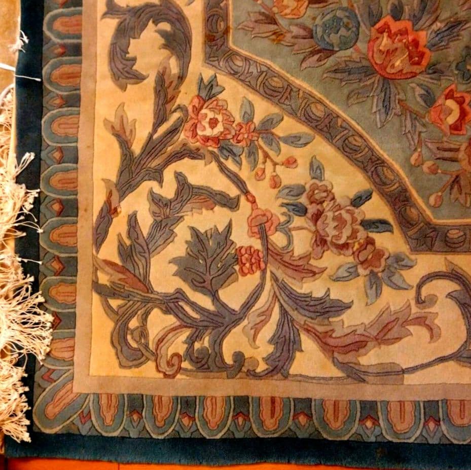 中国段通 花柄装飾 じゅうたん　 カーペット　絨毯　ラグ