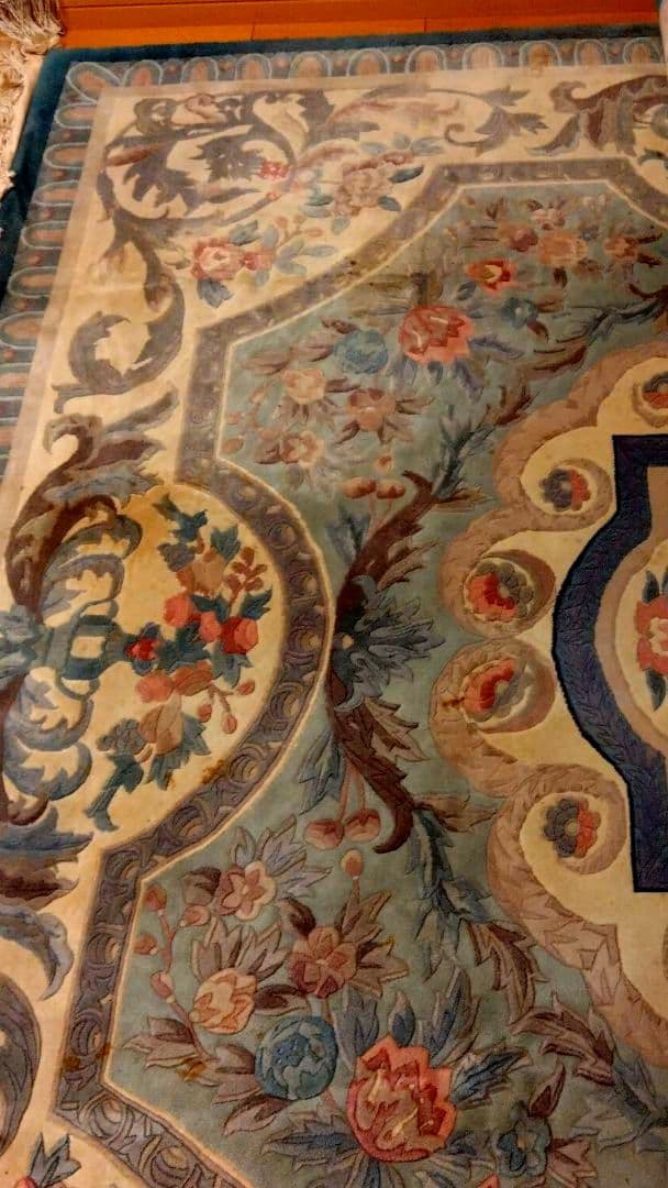 中国段通 花柄装飾 じゅうたん　 カーペット　絨毯　ラグ