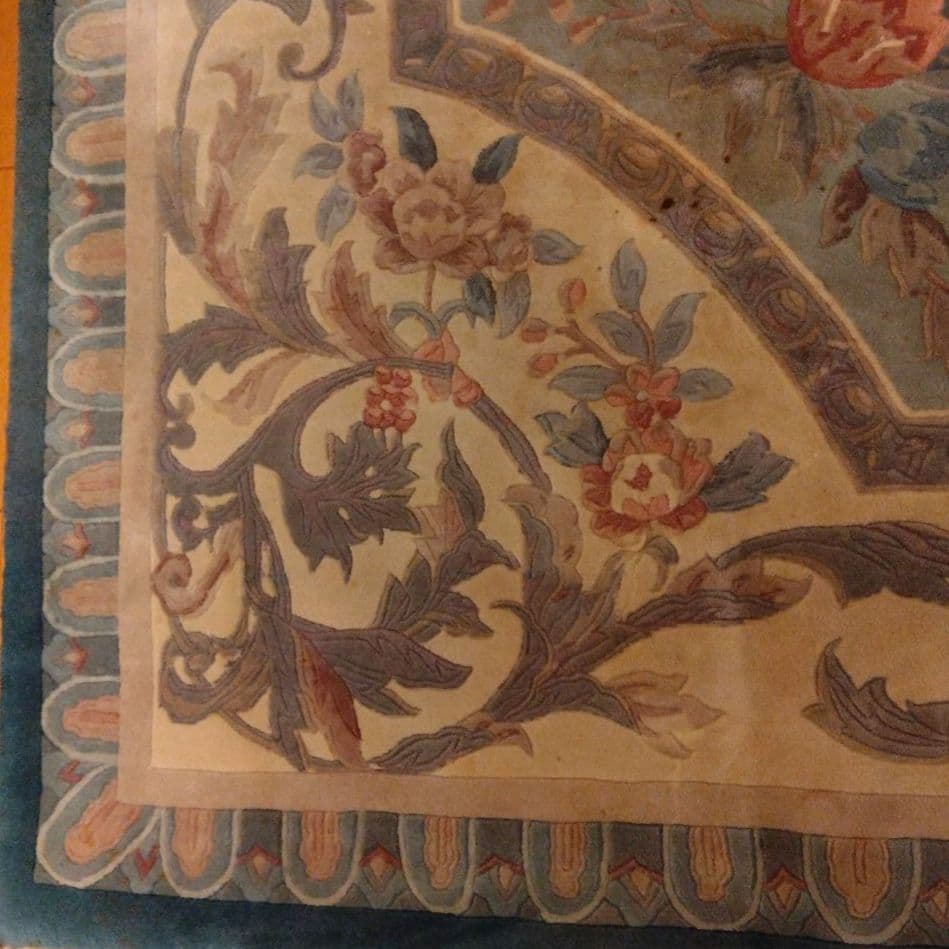 中国段通 花柄装飾 じゅうたん　 カーペット　絨毯　ラグ