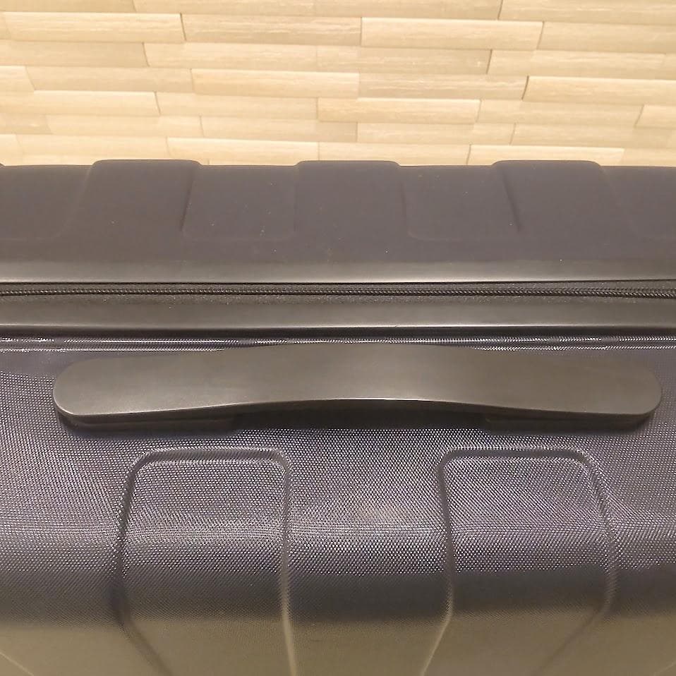 ★美品★ 無印良品 スーツケース35L ストッパー付 ネイビー 機内持ち込み可