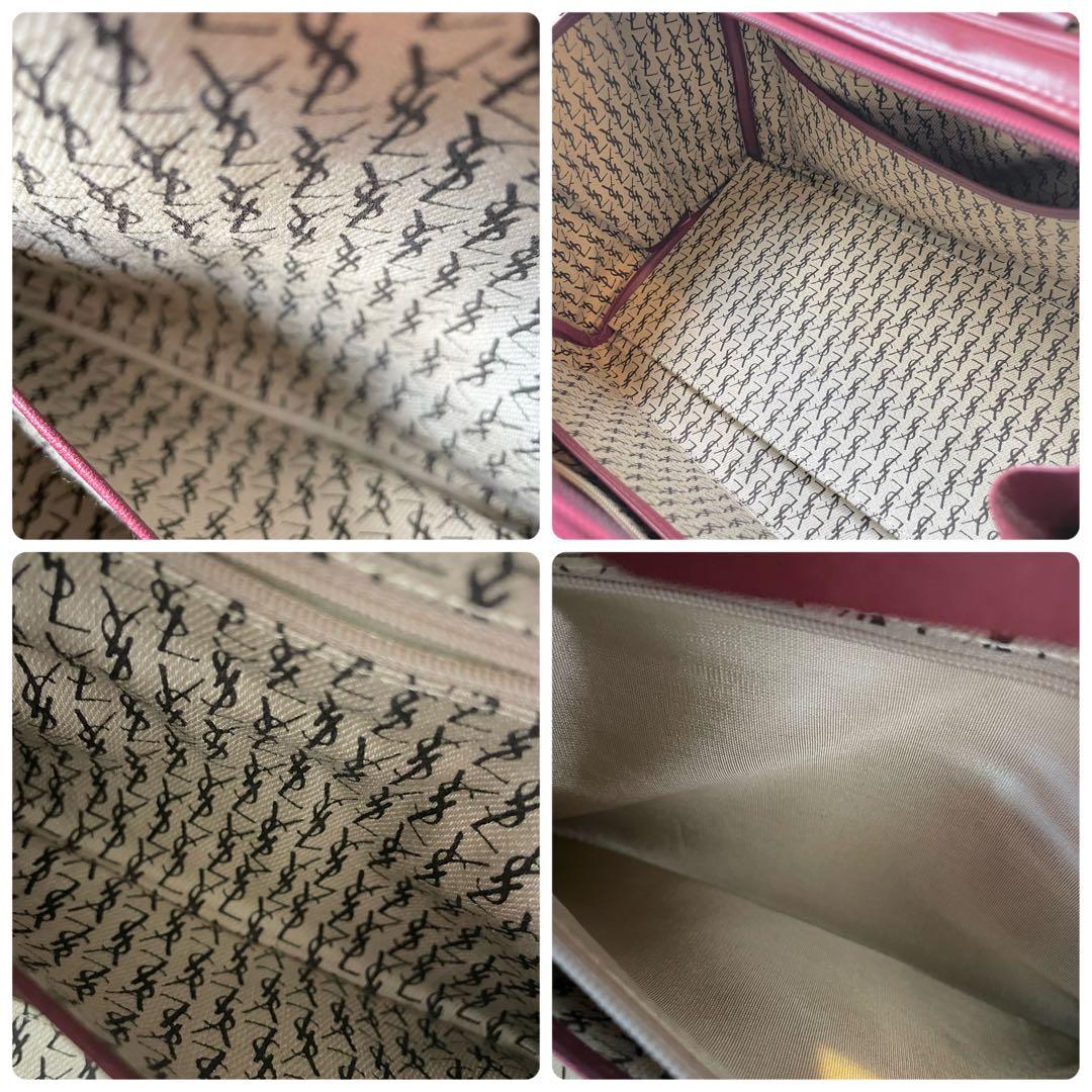 良品★SAINT LAURENT ✨イヴ・サンローラン　レザー ミニボストン