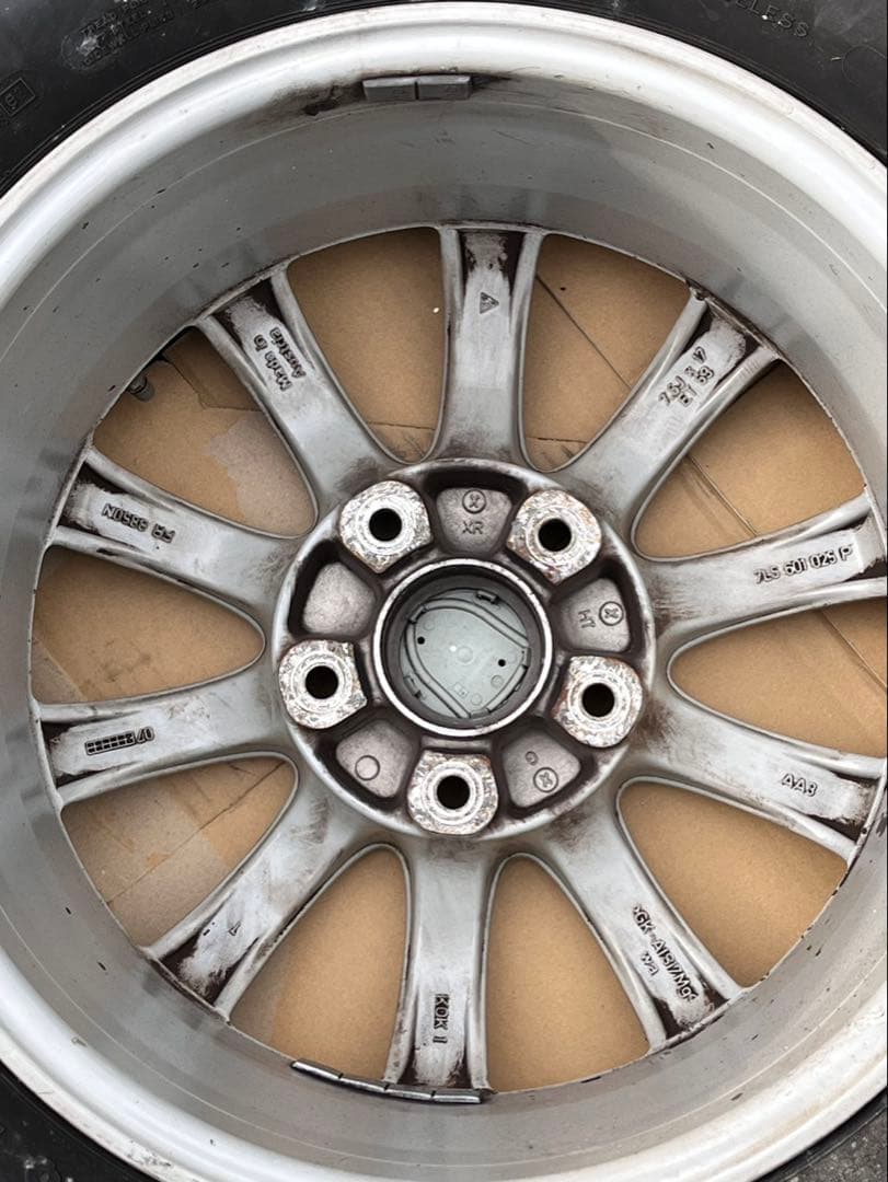 ポルシェ純正アルミホイール　スタッドレスタイヤ　17インチ