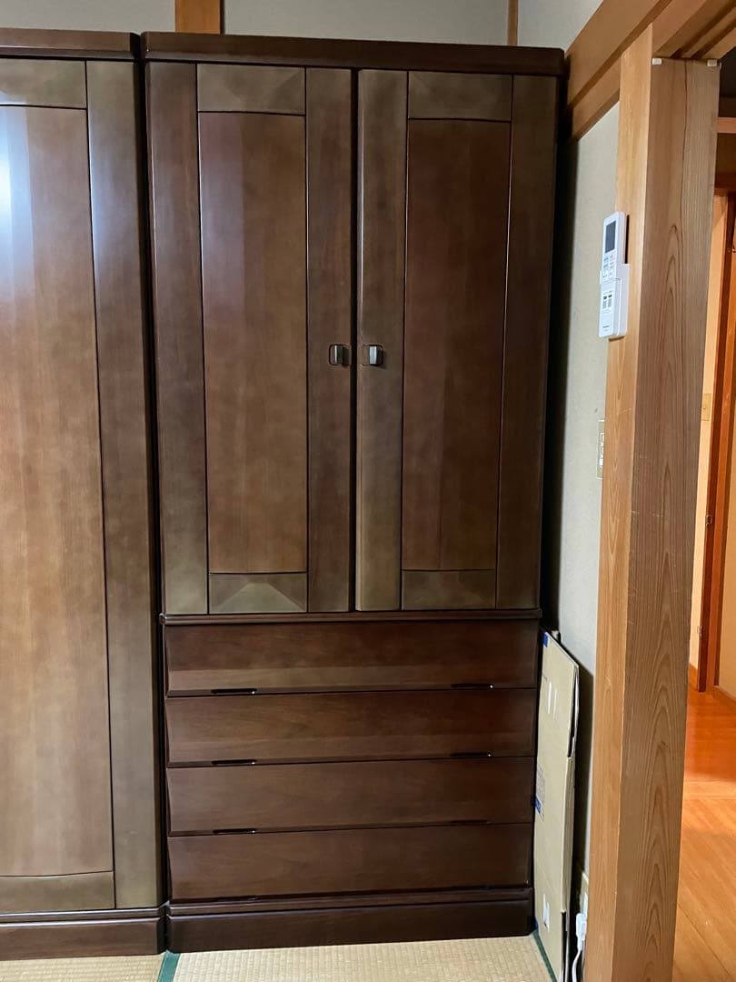 【底値】収納家具　昭和後期　美品 ダークブラウン