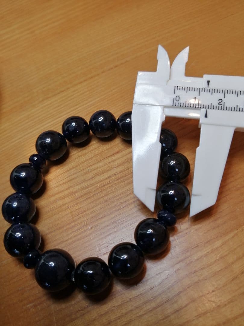 大玉！レア！美しい！！貴重なダークサファイアブレスレット！！