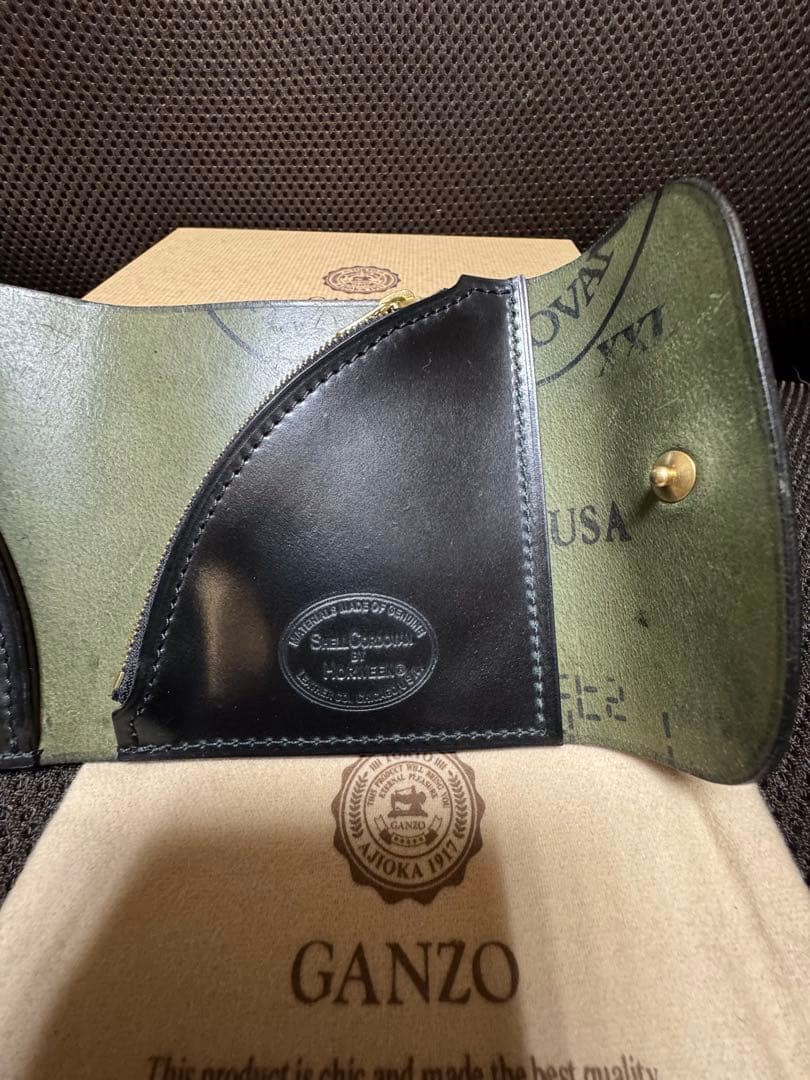 ganzo本店限定　エンカウントウォレット　コードバン