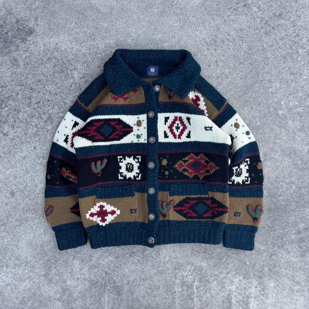 vintage 3Dニット カウチン ネイティブ アメカジ シティボーイ