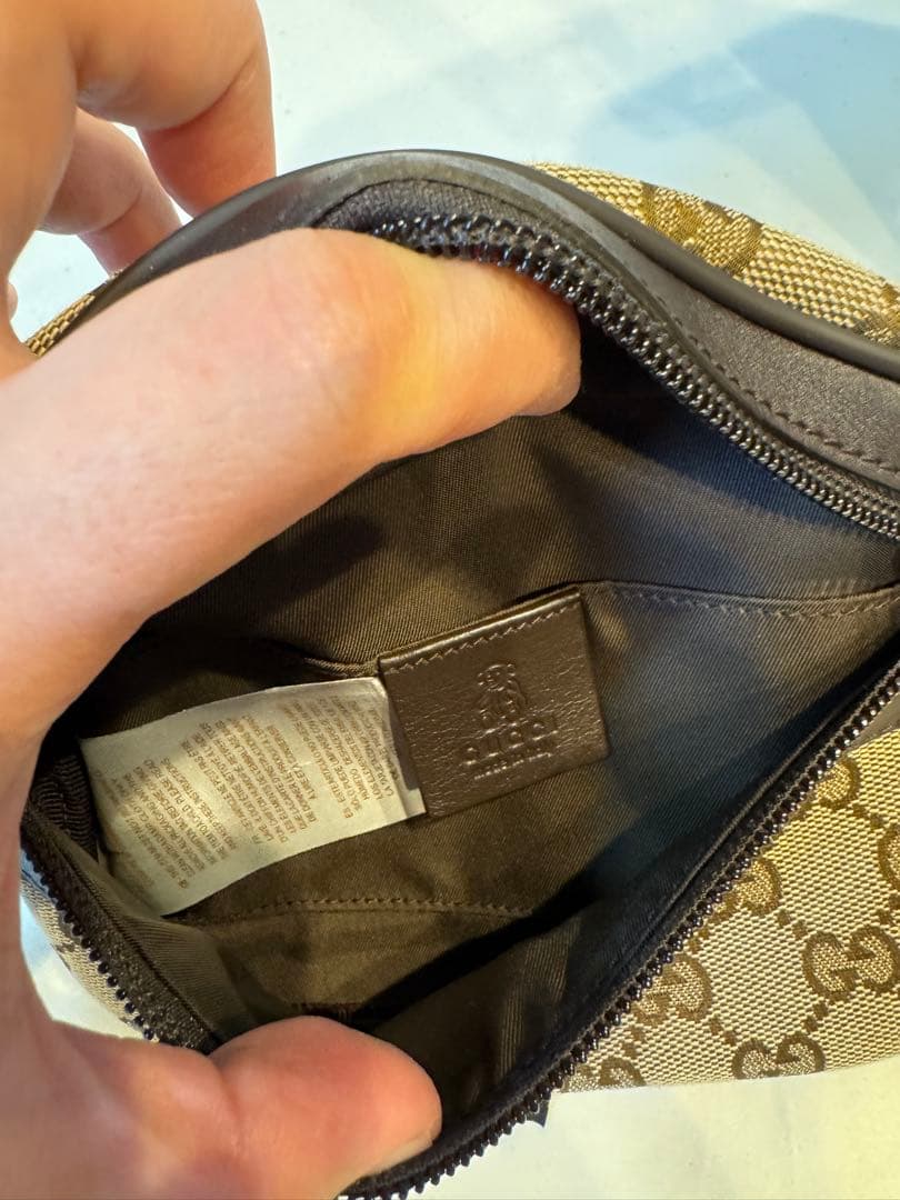 GUCCI キッズ キャンバス ボディバッグ