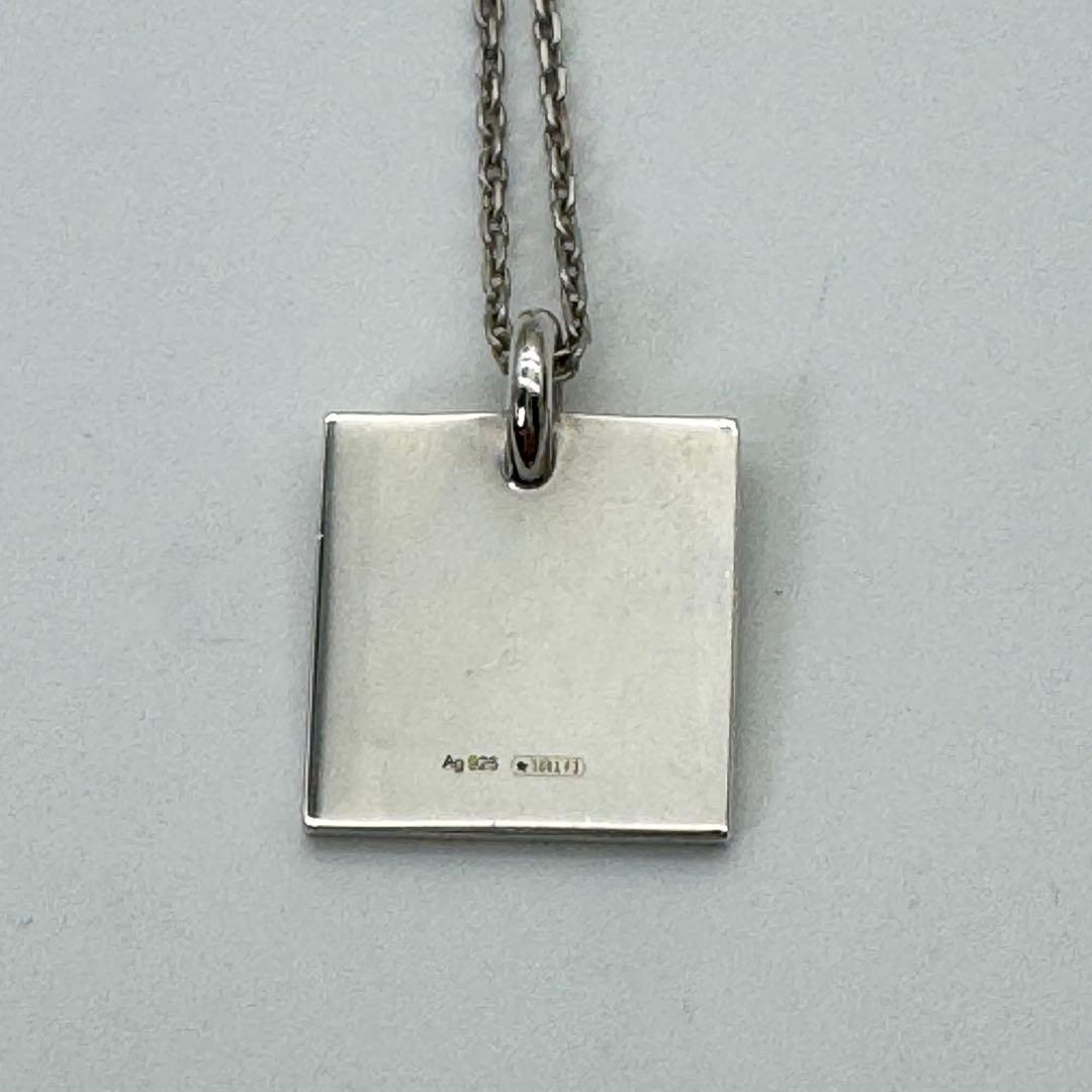グッチ GUCCI プレートネックレス シルバー925 ユニセックス 美品