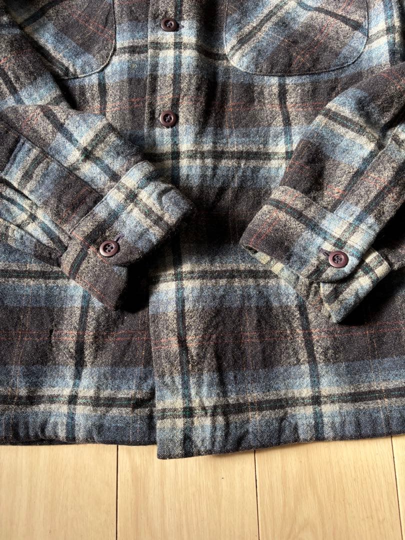 ね*こ様 300円スタート　ペンドルトン　ボードシャツ　高配色　ブラック　ブルー