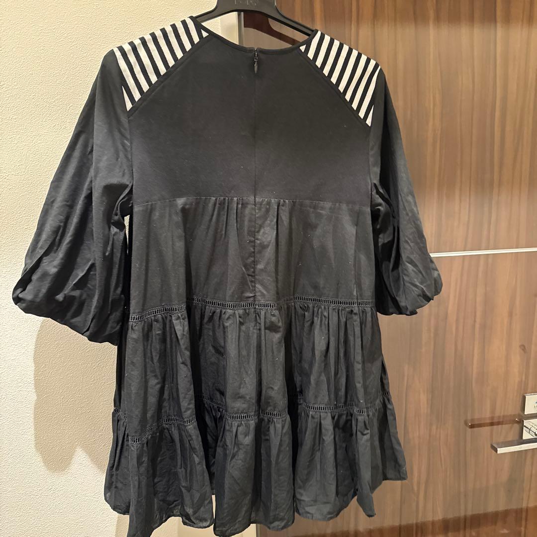 BORDERS at BALCONY 半袖シャツワンピース 38