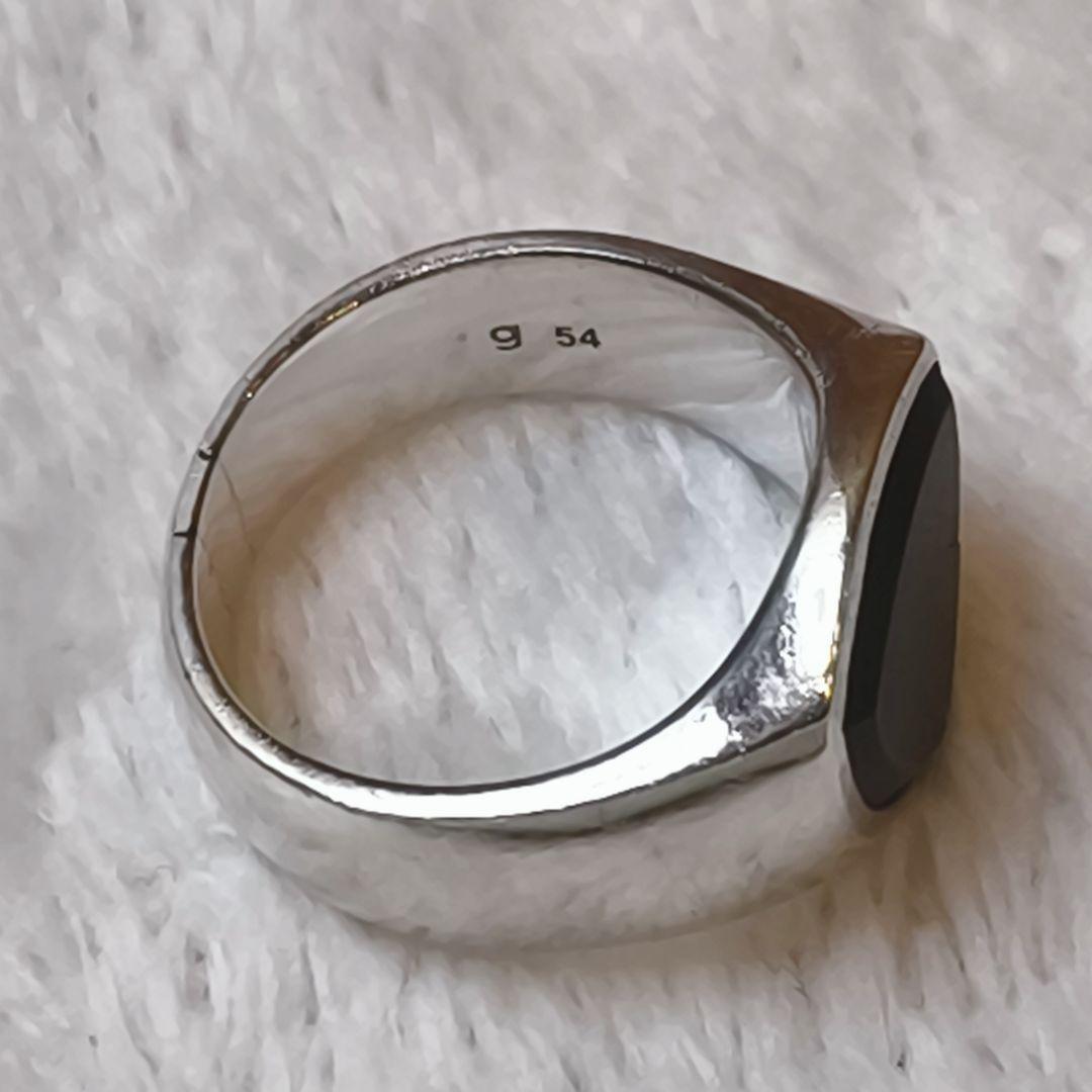 TOM WOOD Shield Black Onyx リング 54 14号相当