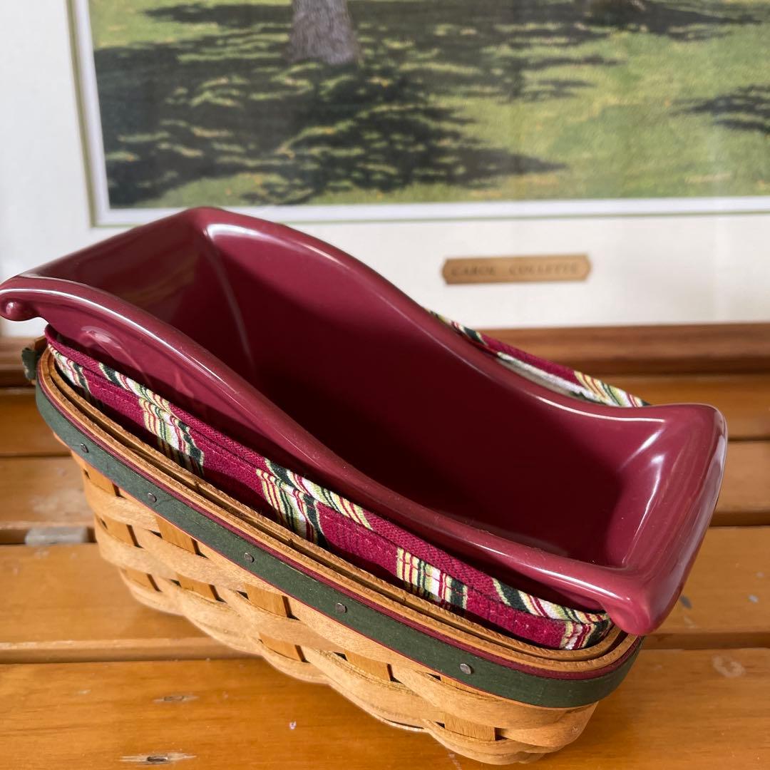 ロンガバーガー　クリスマスバスケット　バスケット　かご　アンティーク