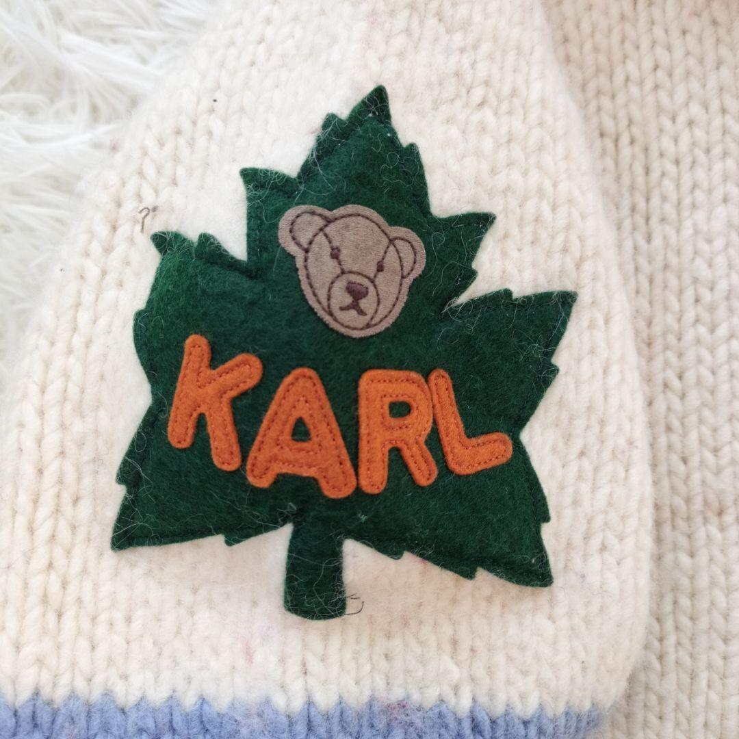 【希少】カールヘルム カウチンセーター テディベア ワッペン ユニセックス