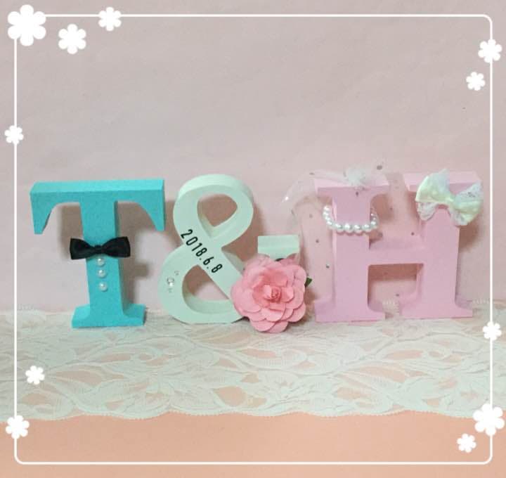 ひろ様確認用♡ウエディングバージョン・イニシャルオブジェ