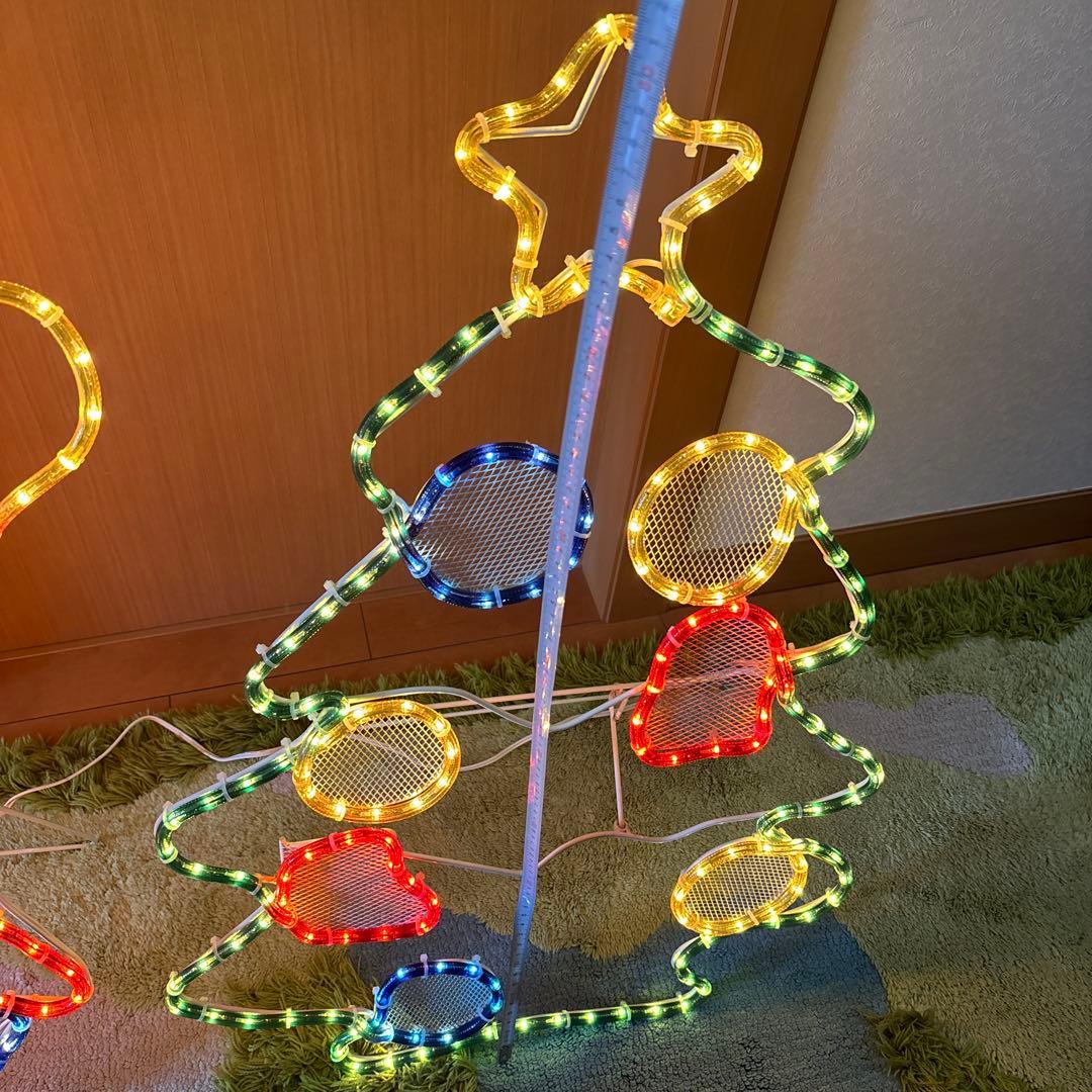 値下中 ガーデンライト サイズ大 サンタクロース ツリー イルミネーション 希少