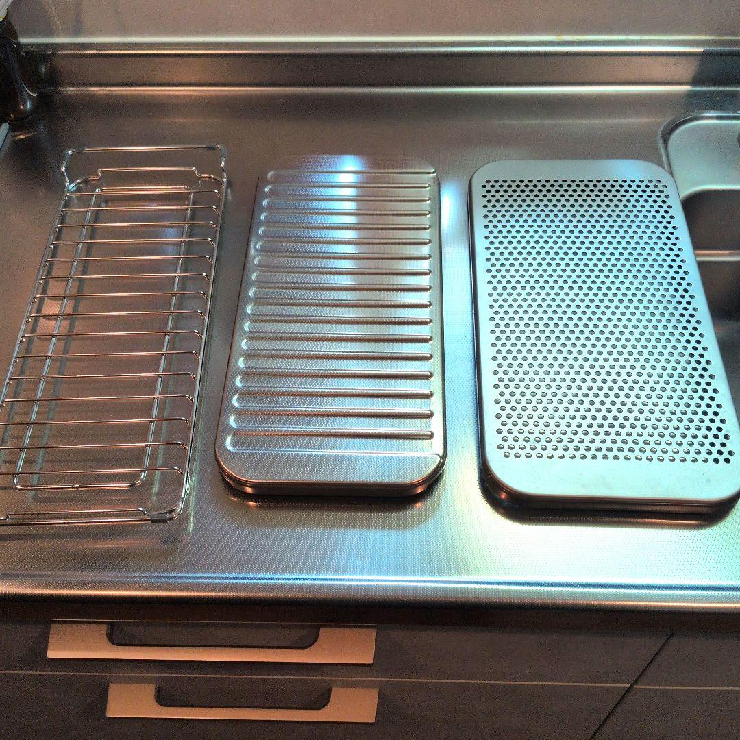 【美品】リクシルWサポートシンク用ステンレスマルチプレート３点セット