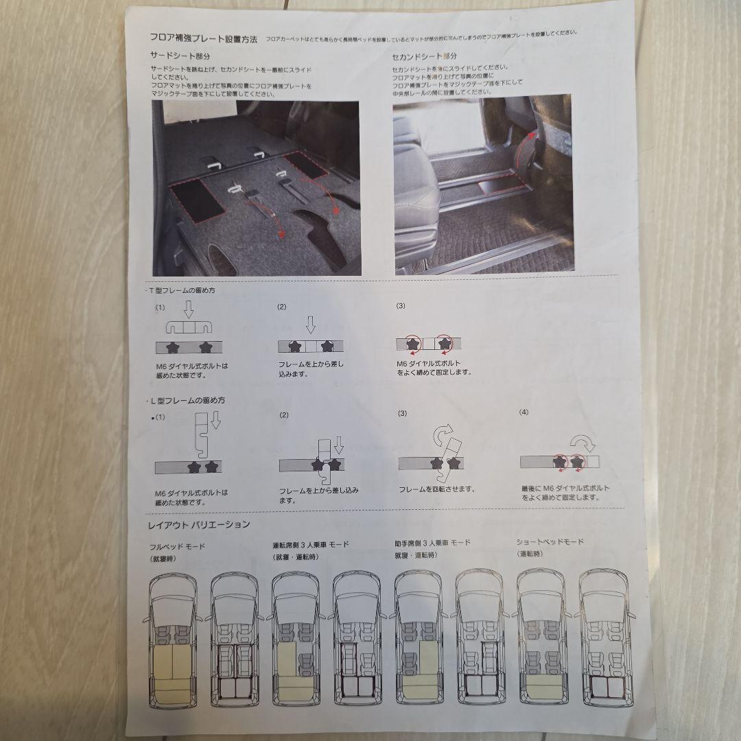 海犬　様　　　　　　80系　ノア　ヴォクシー　エスクァイア　MGR ベッドキット