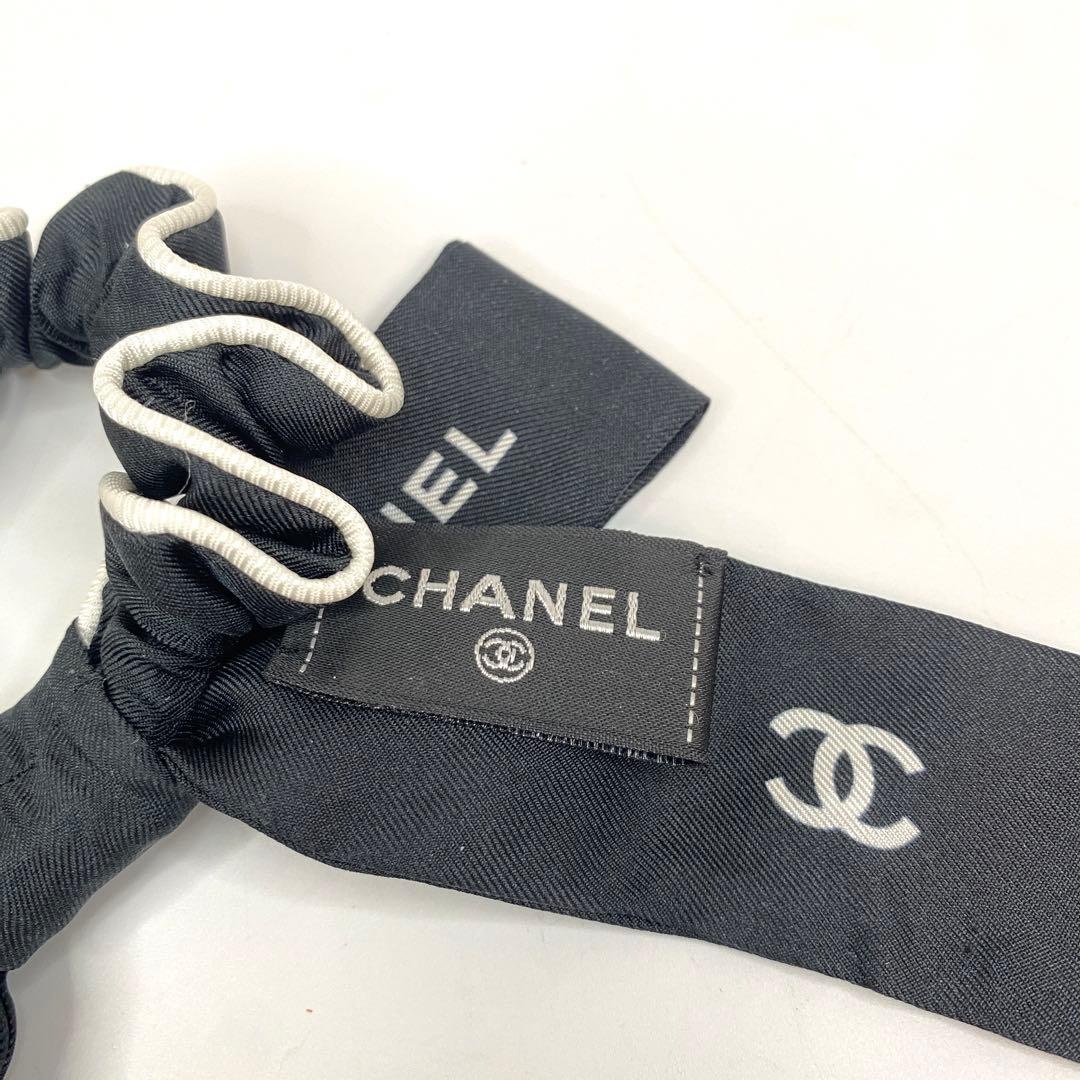即完売 シャネル CHANEL シュシュ リボン ココマーク ビスコース
