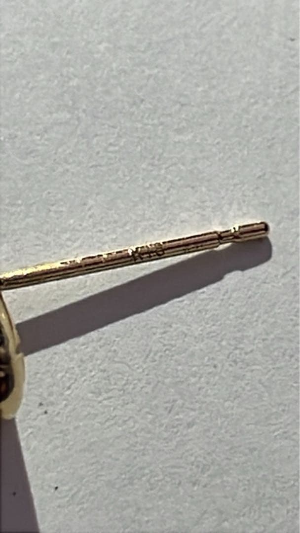 K18 イエローサファイア ピアス 両耳｜総重量0.44g｜刻印あり