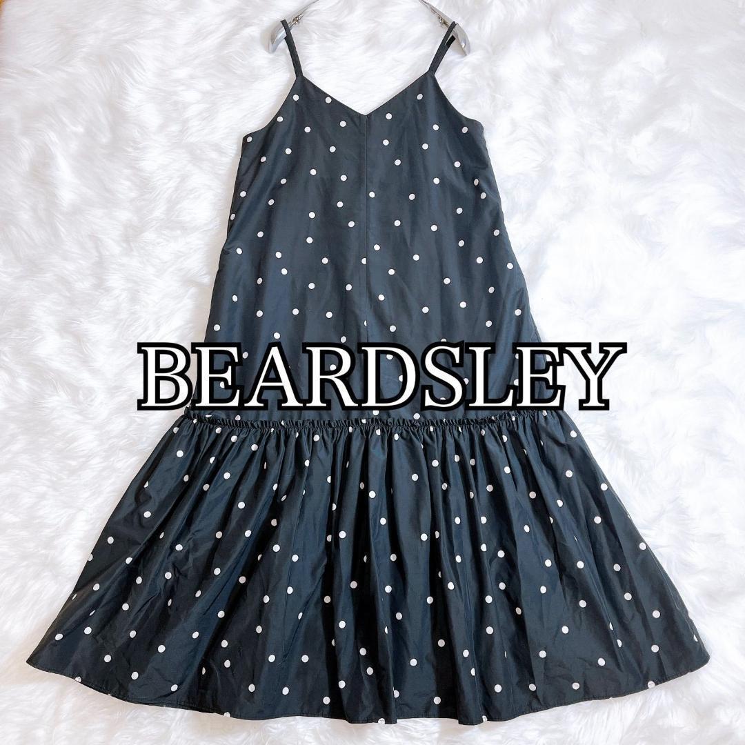 BEARDSLEY ビアズリー　近年モデル　ドットキャミソールワンピース