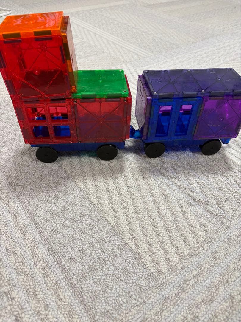 知育玩具 マグフォーマー　ピタゴラス　マグウィズダム　マグナタイル312ピース