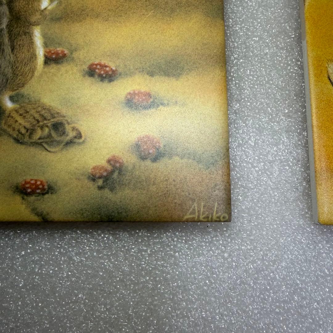 わちふぃーるど　ダヤン　15cm タイル　4枚セット