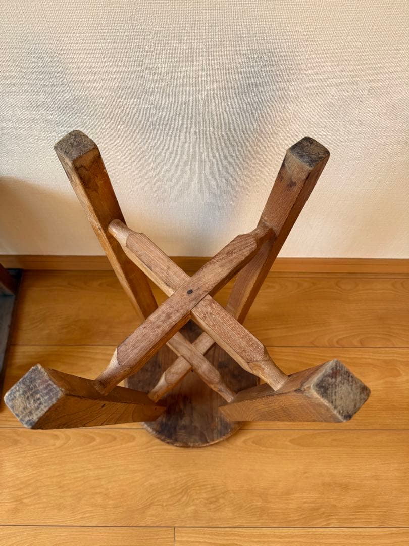 木製スツール 高さ約48cm 古道具　スツール　椅子