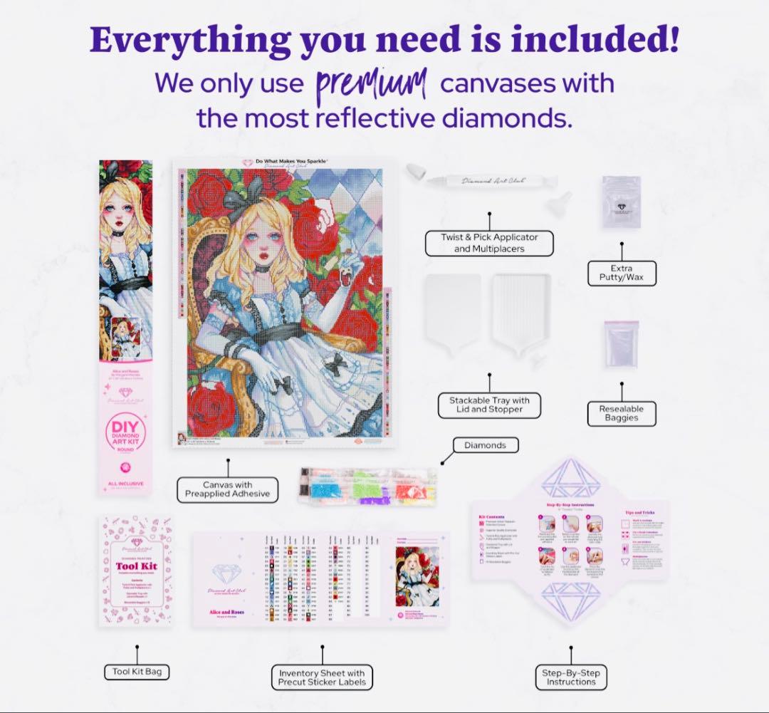 DiamondartclubダイヤモンドアートクラブAlice andRoses