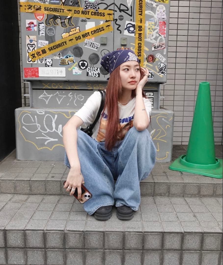 【2/8までの価格です】TEEN BOOP ダブルタックボーイズデニム/ブルー