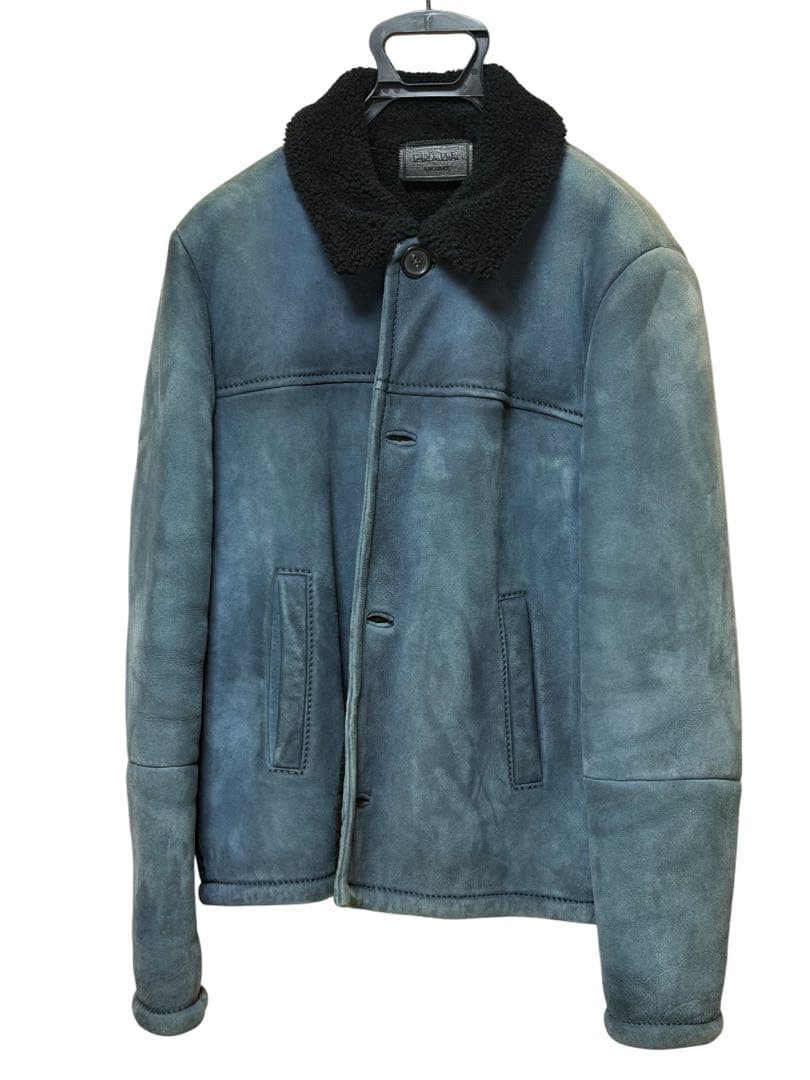 f*r様 PRADA レザー ムートンジャケット 50