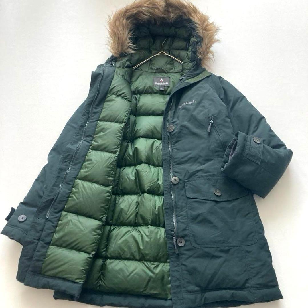 タ*カ様 【大人気美品】モンベル　現行 ハスキーコート ダウンジャケット グリー
