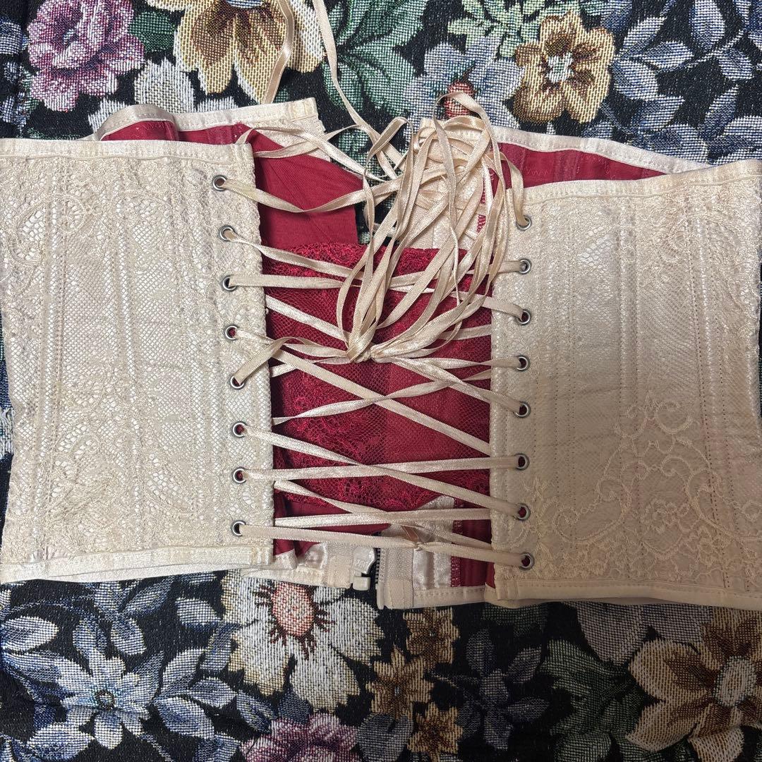 元鈴木さんコルセット ミスグレース アンティークベージュ Lサイズ