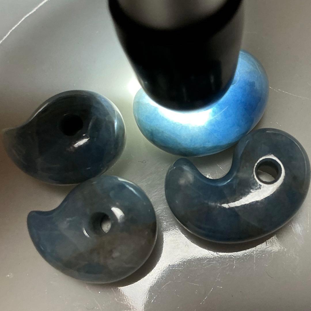 【専用】コン沢翡翠　ミニ勾玉2個