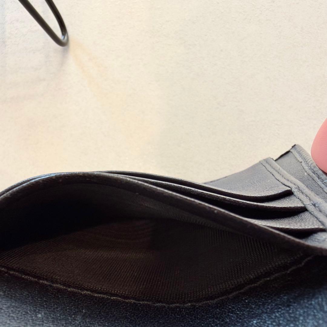 PRADA 黒 三つ折り財布 ブラック プラダ ウォレット ハイブラ
